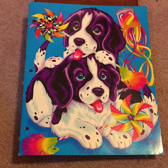 Lisa Frank | Other | Vintage Lisa Frank Violet Velvet Spotty Dog ...